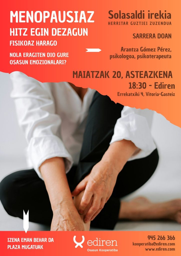 Tertulia Ediren sobre menopausia