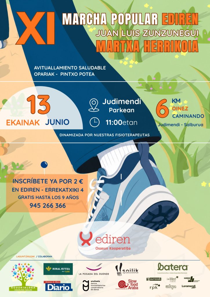 Abiertas las inscripciones de la nueva edición de la Marcha popular Ediren.
